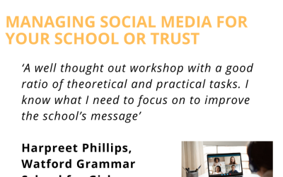 Managing Social Media for your school or trust